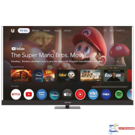 Tv MAXWELL 65" MAX-QA65MG60SB  QLed 4K Smart Google Tv Recepteur Integre avec barre de son - Noir
