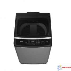 Machine à laver Automatique Top Loader Hisense WTJA1102T - 10.5 Kg - Silver Titanium