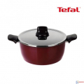 Faitout avec couvercle Tefal D5025252 pleasure 26cm - rouge