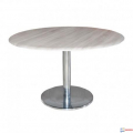 TABLE DE RÉUNION TR032 RONDE SOCLE CHROME