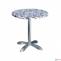 Table Ø70cm WERZALIT SOCLE 4 PIEDS ALU TBIS028