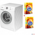 Lave Linge Frontale BRANDT 8 Kg Blanc BAL82WS + 10 KG Lessive Lilas "Gratuit"