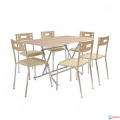 Table SOTUFAB Pliante Rectangulaire 120x80 PVC - Chène Brut - TC0034CB